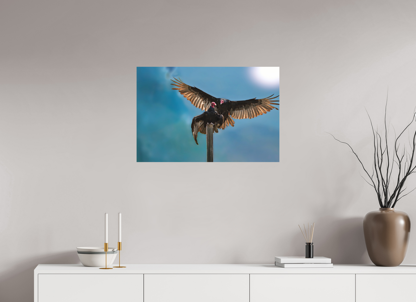 Claiming the Post | Fine Art Turkey Vulture Photography Print